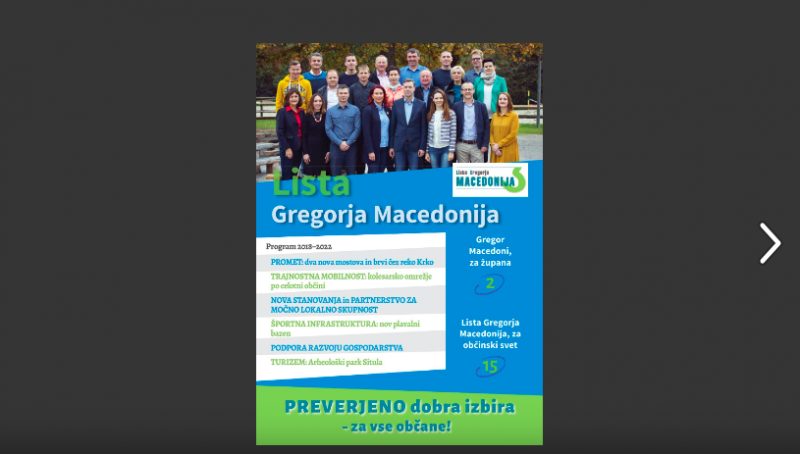 Lista Gregorja Macedonija - Predstavitev